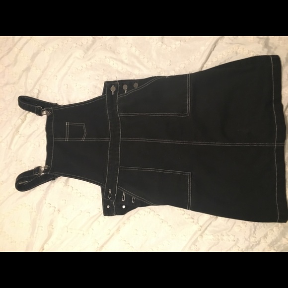 Black jean dress. - Picture 1 of 4